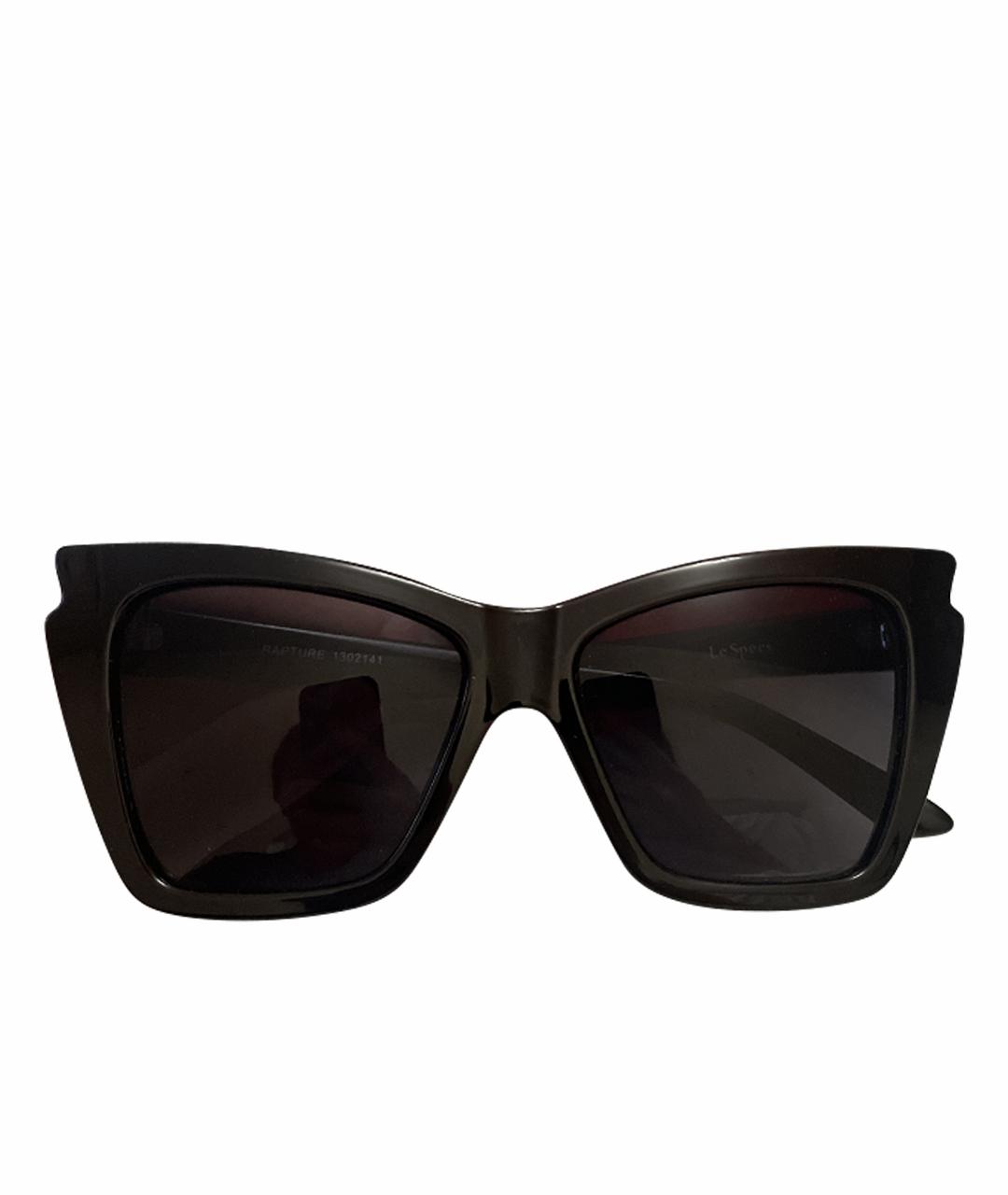 LE SPECS Черные пластиковые солнцезащитные очки, фото 1