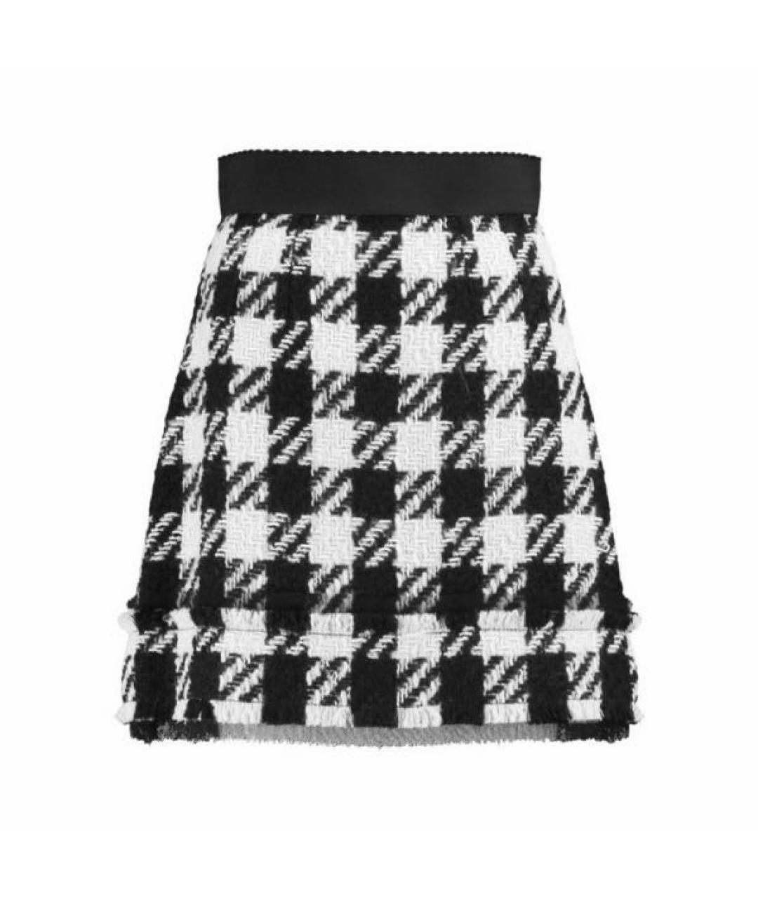 DOLCE&GABBANA Мульти шерстяная юбка мини, фото 9