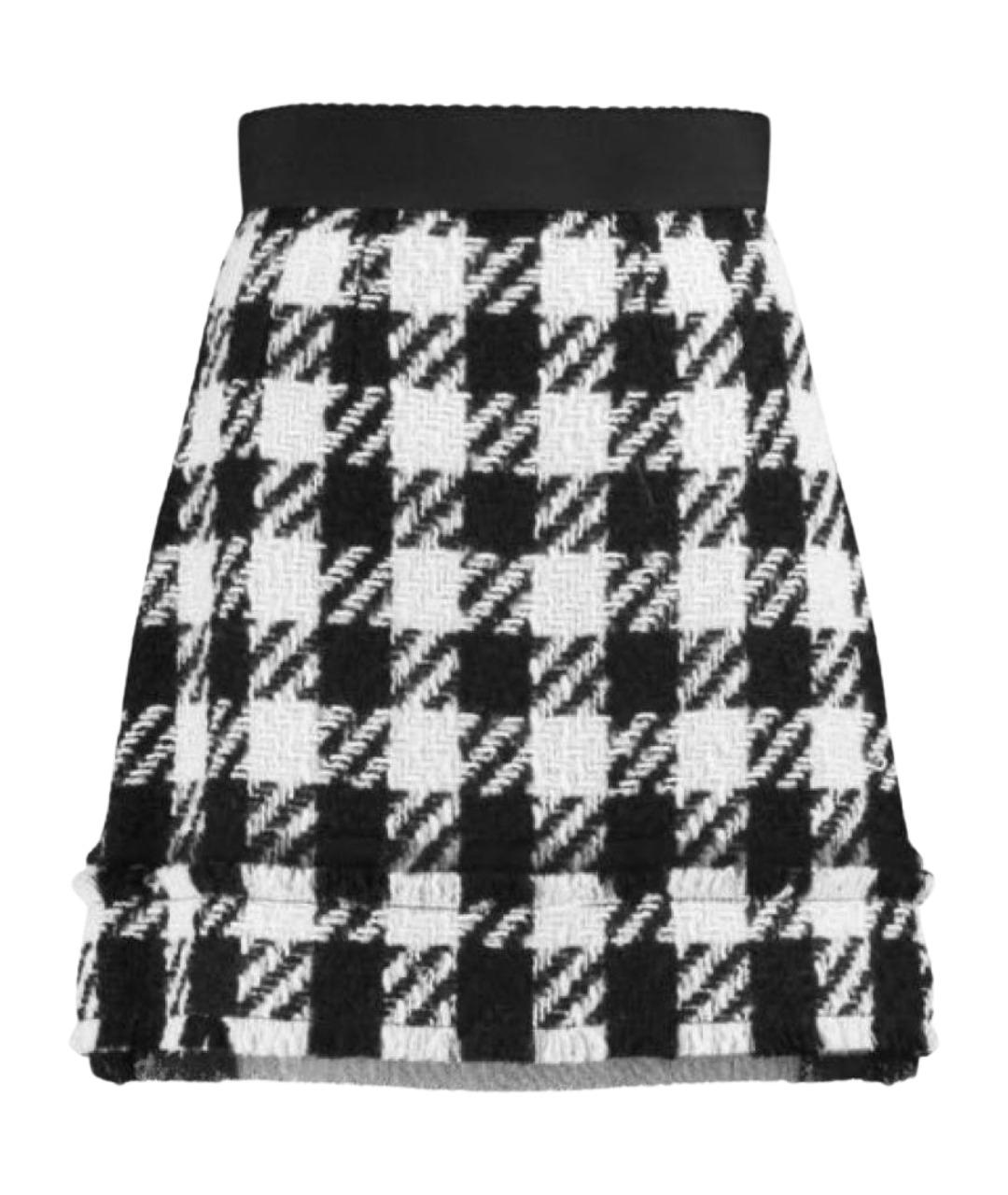 DOLCE&GABBANA Мульти шерстяная юбка мини, фото 1