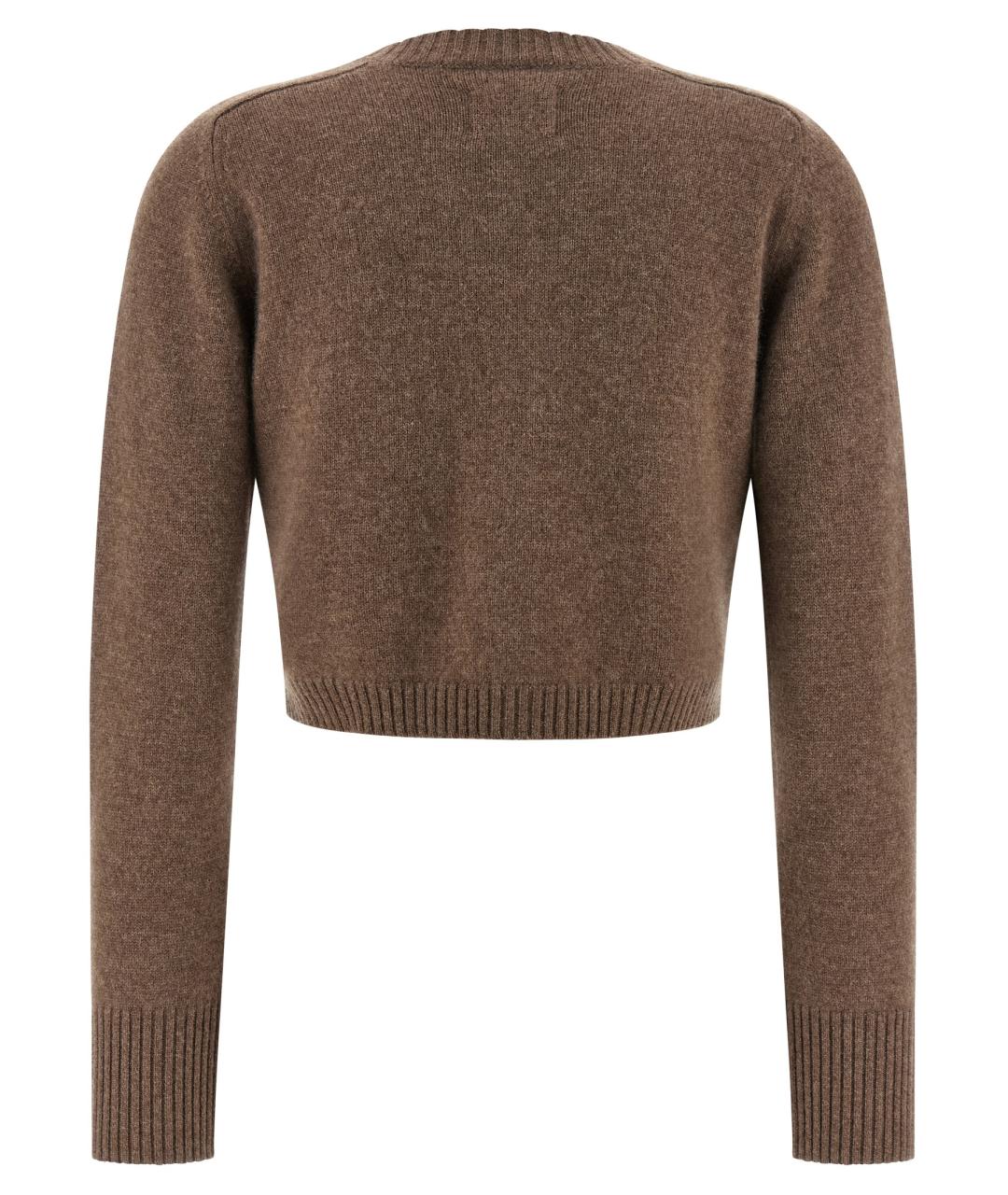 LOULOU STUDIO Коричневый кашемировый кардиган, фото 2