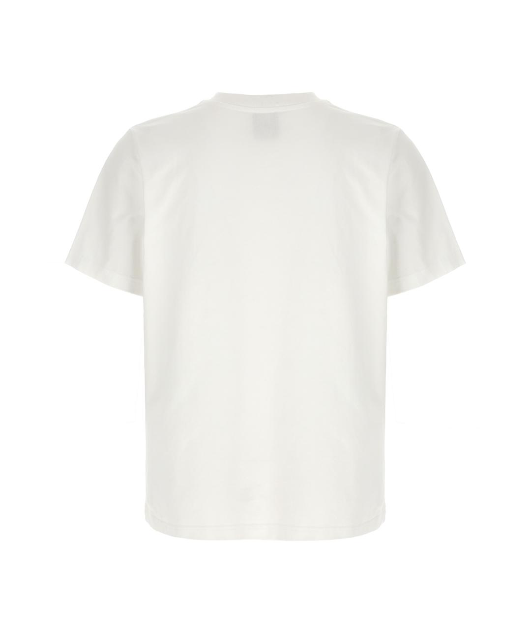 CASABLANCA Белая хлопковая футболка, фото 2
