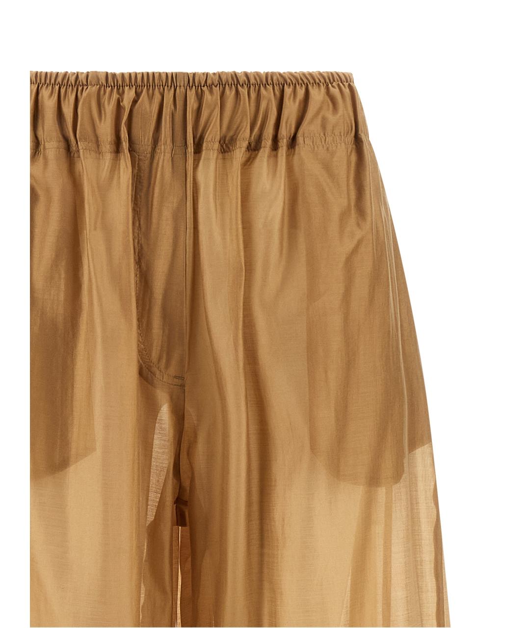 THELATEST Бежевые прямые брюки, фото 3