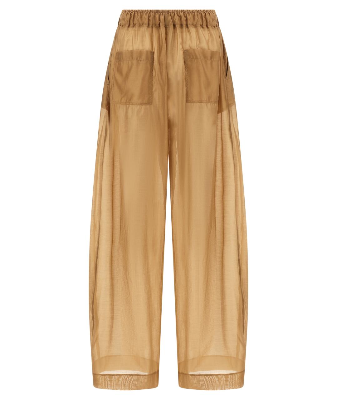 THELATEST Бежевые прямые брюки, фото 2