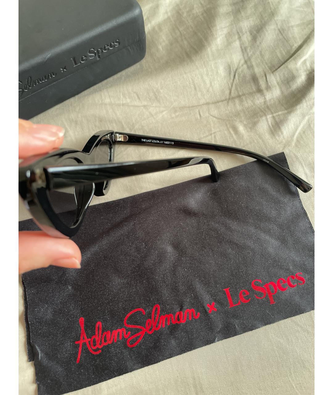 LE SPECS Черные пластиковые солнцезащитные очки, фото 3