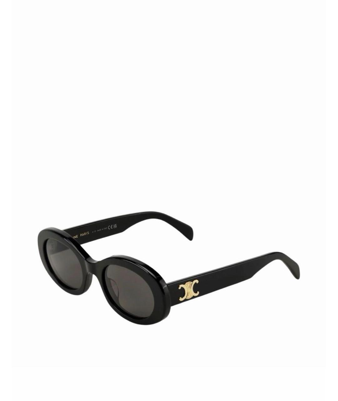 CELINE Черные пластиковые солнцезащитные очки, фото 1