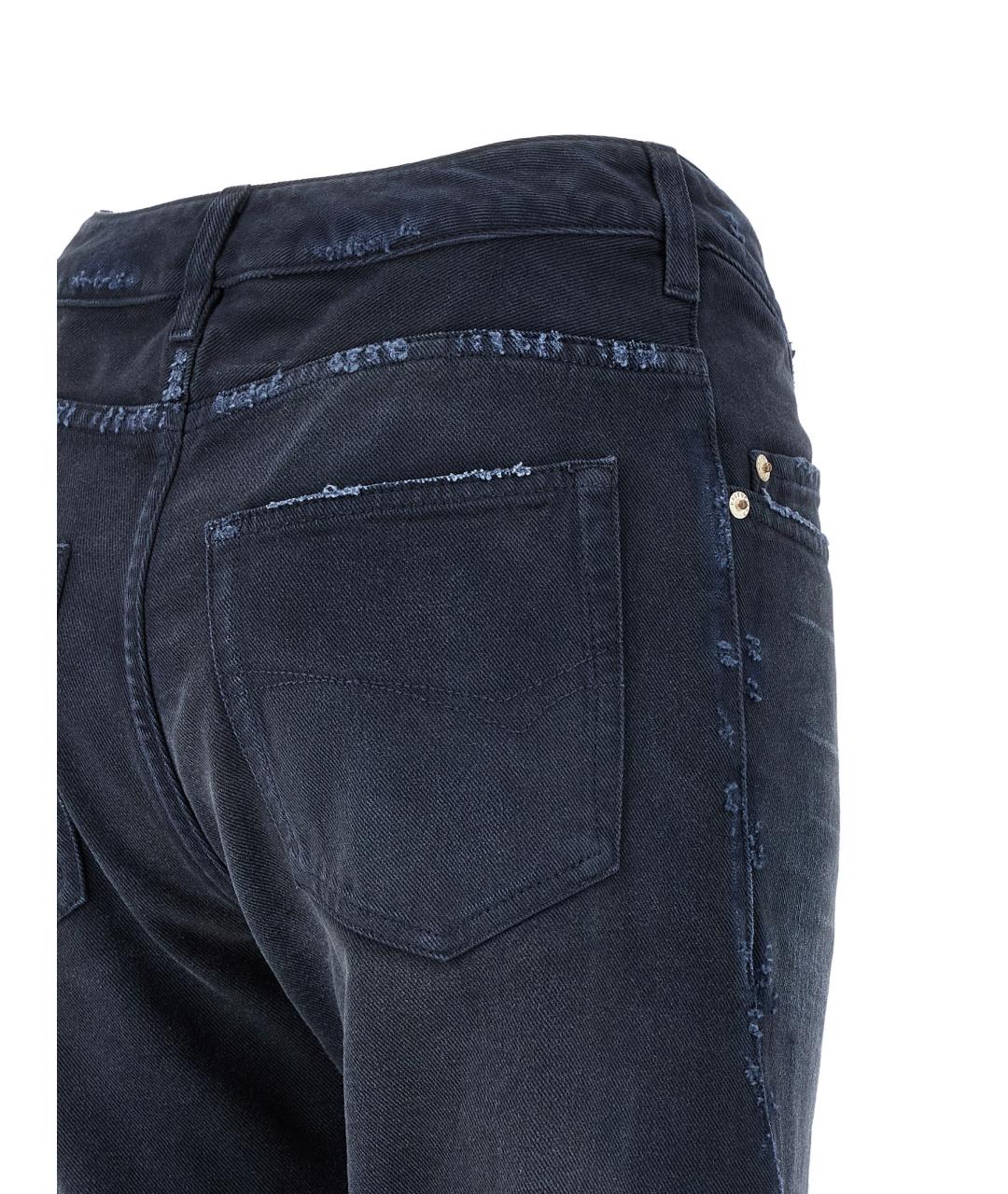 BALENCIAGA Синие хлопковые джинсы клеш, фото 4