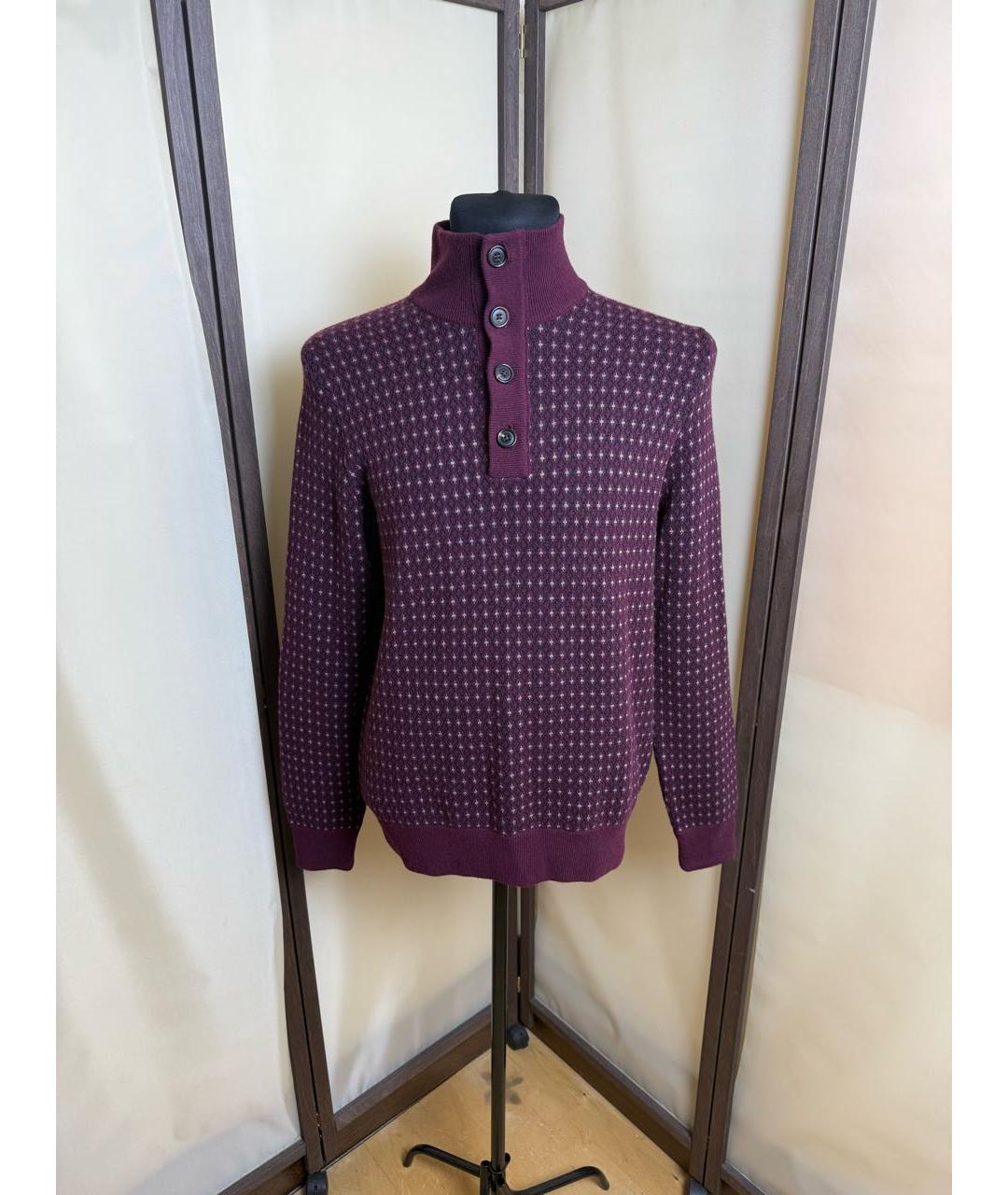 BILANCIONI Бордовый кашемировый джемпер / свитер, фото 7