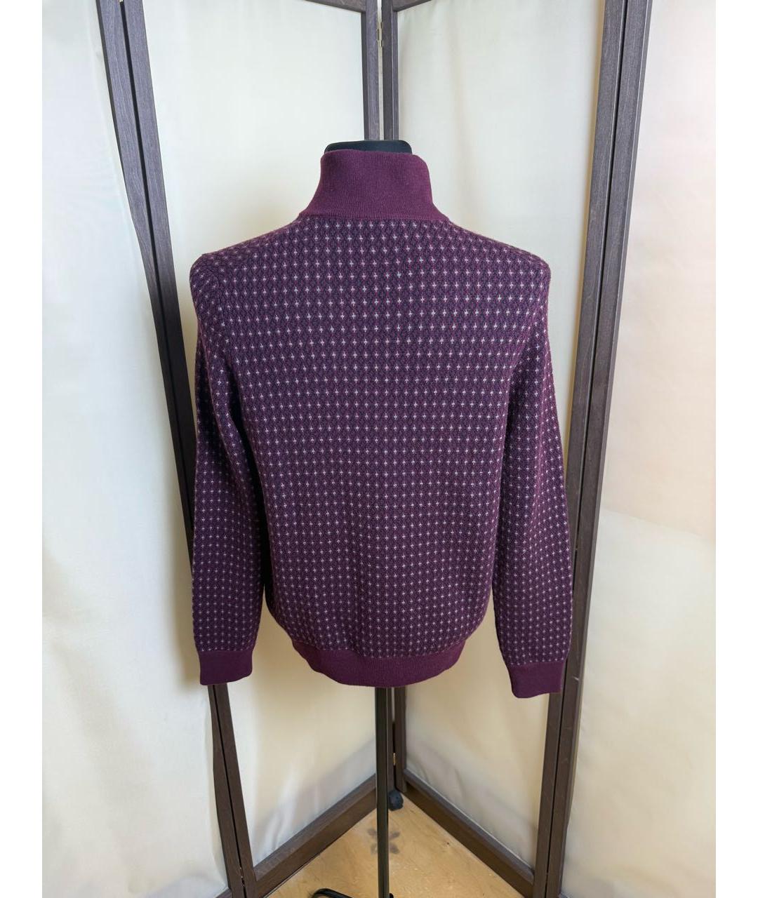 BILANCIONI Бордовый кашемировый джемпер / свитер, фото 3