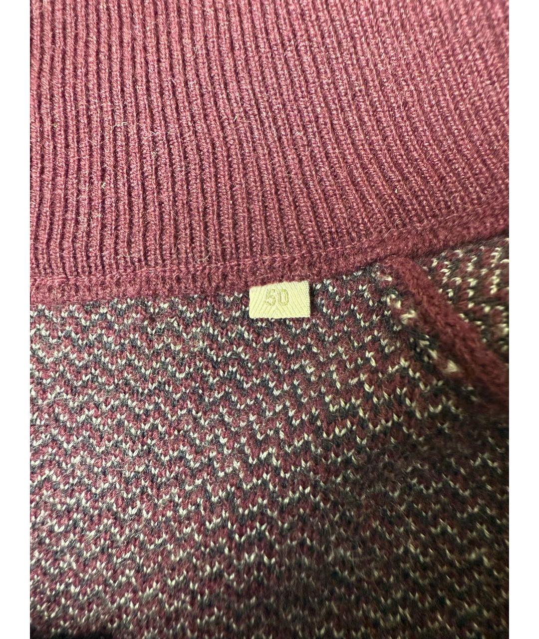 BILANCIONI Бордовый кашемировый джемпер / свитер, фото 5