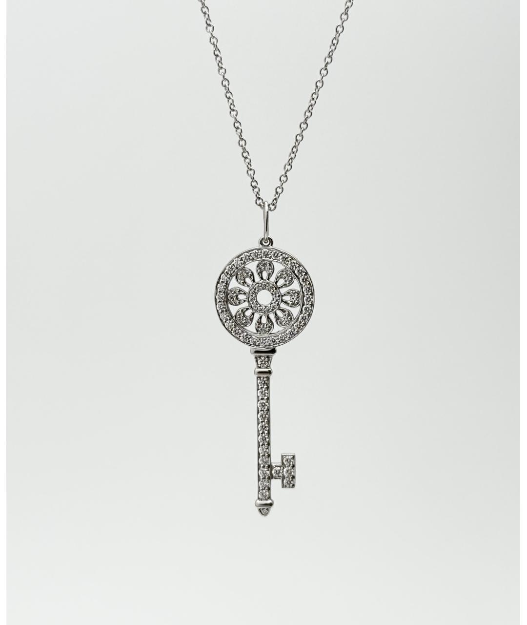 TIFFANY&CO Серебряная платиновая подвеска, фото 4