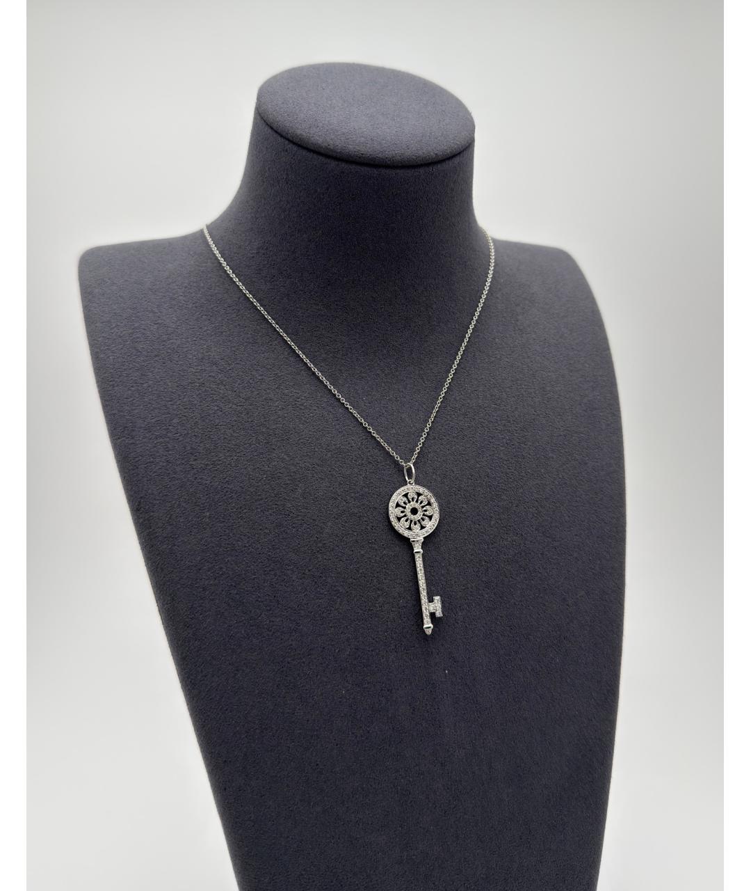 TIFFANY&CO Серебряная платиновая подвеска, фото 2