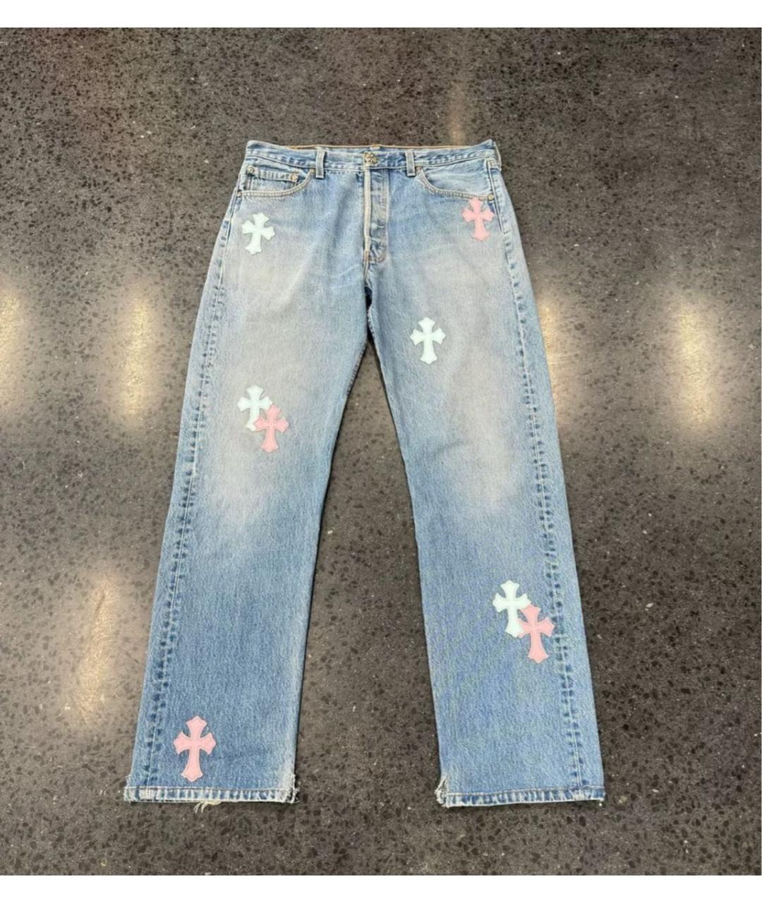 CHROME HEARTS Мульти прямые джинсы, фото 7