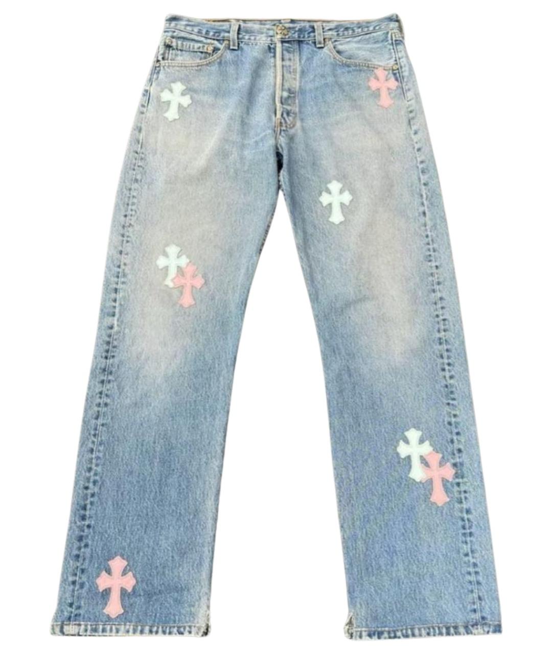 CHROME HEARTS Мульти прямые джинсы, фото 1