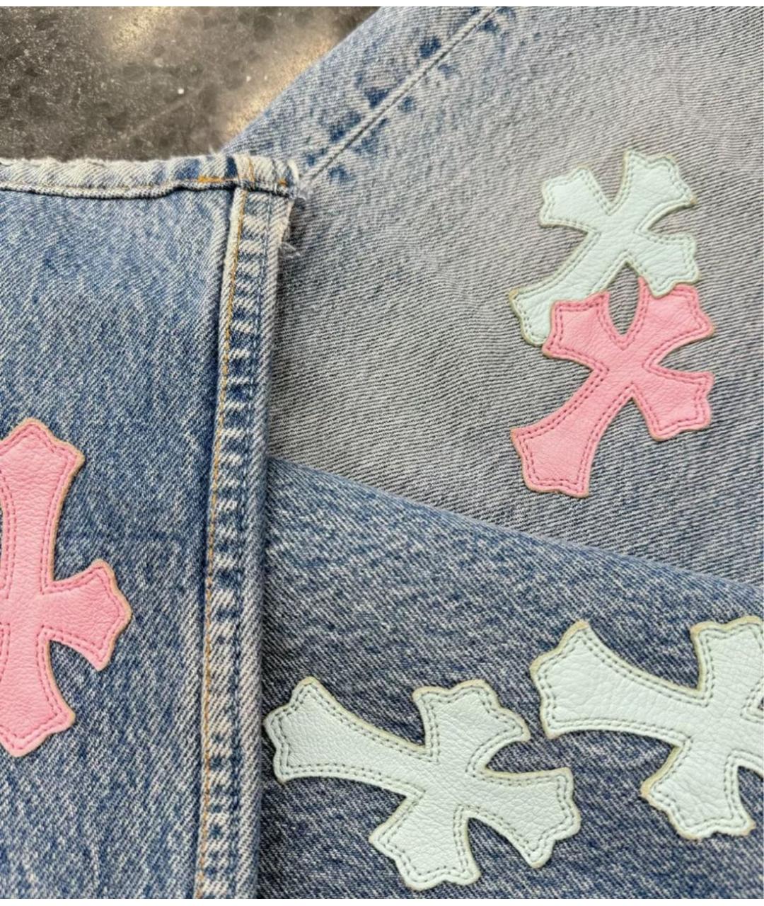 CHROME HEARTS Мульти прямые джинсы, фото 3