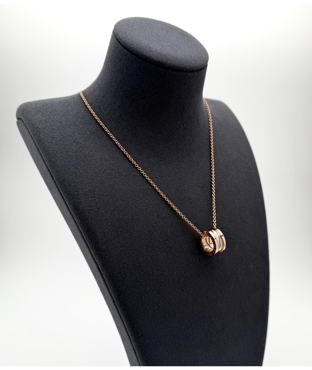 BVLGARI Золотая подвеска из розового золота, фото 4