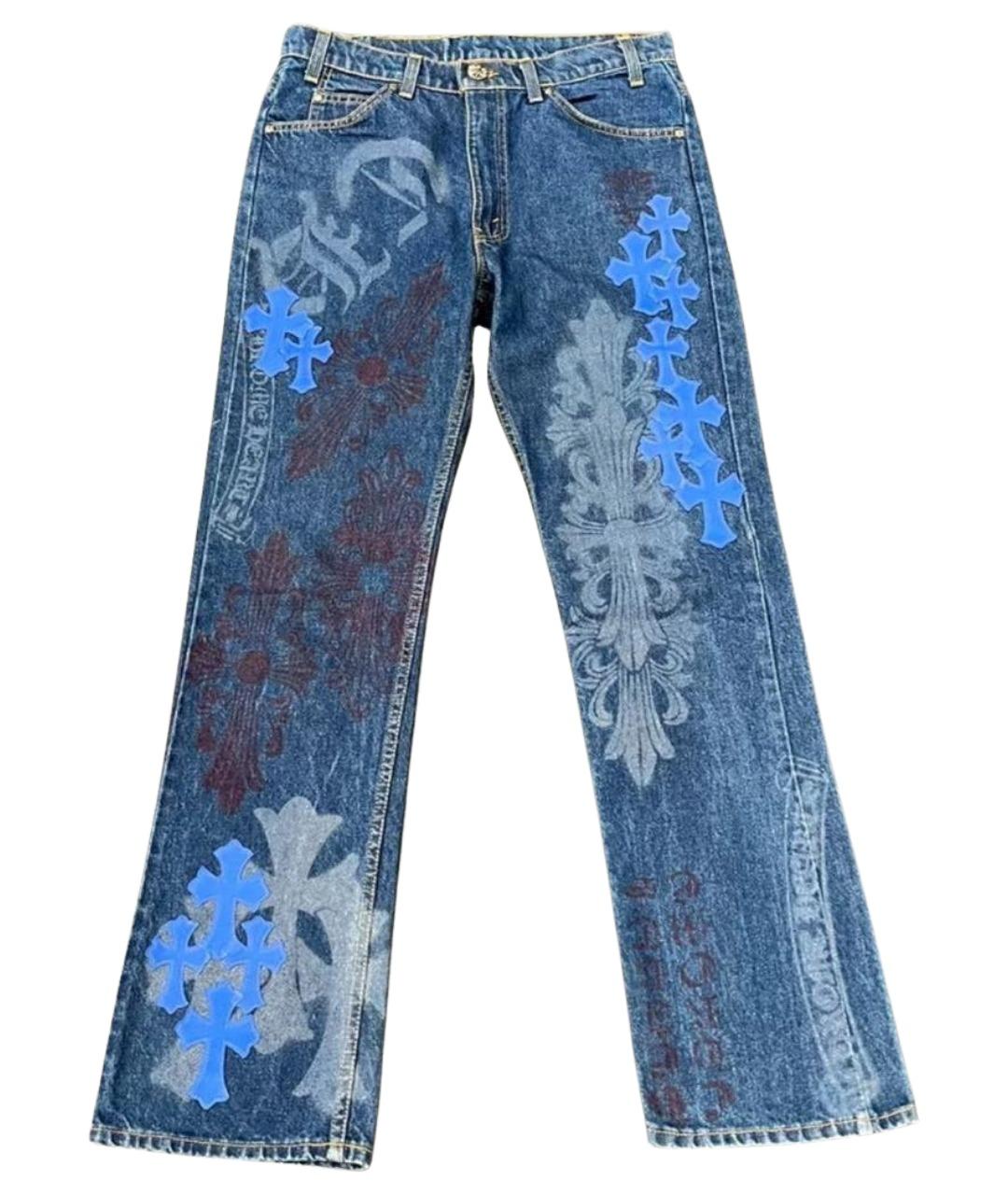 CHROME HEARTS Мульти прямые джинсы, фото 1