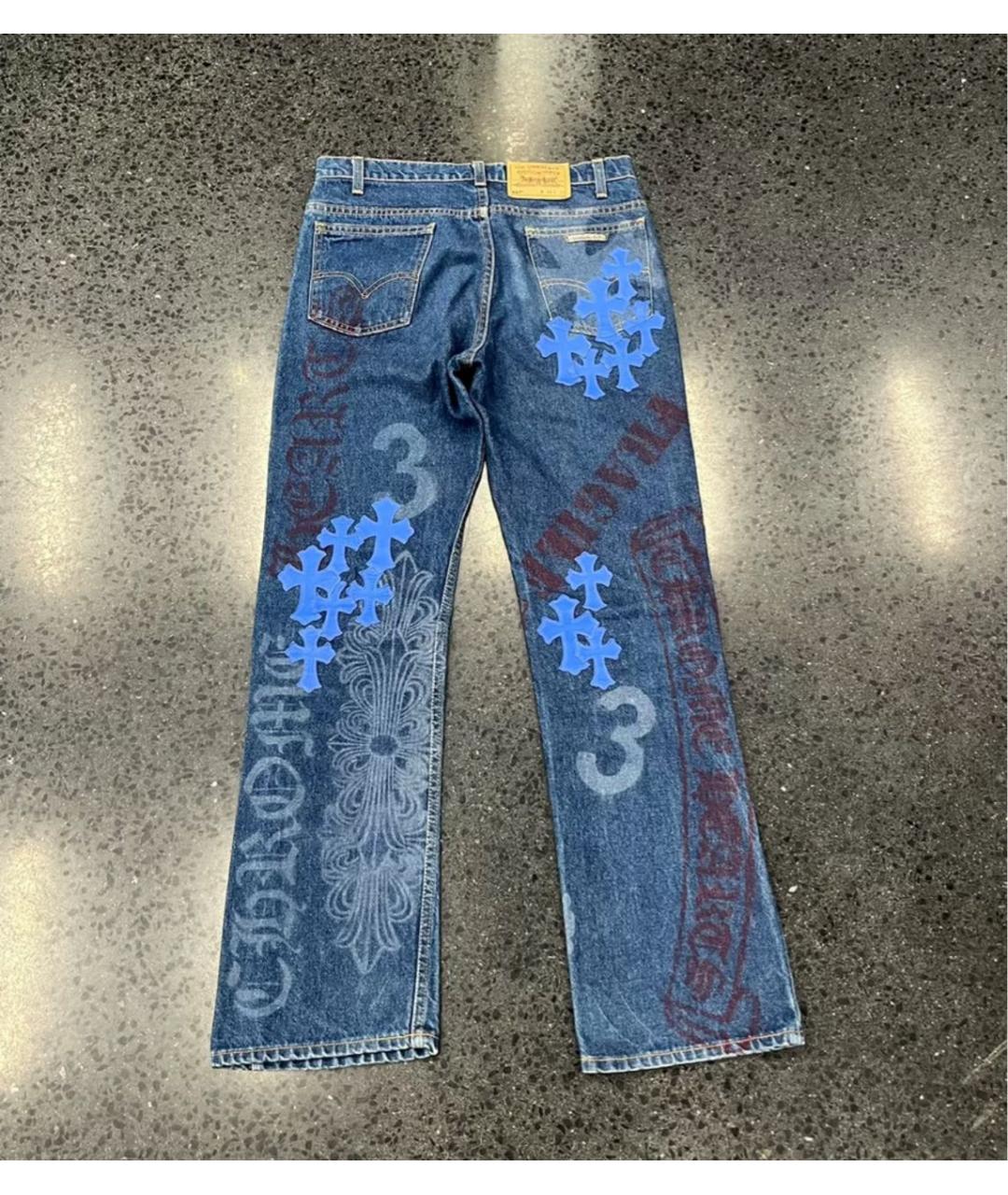 CHROME HEARTS Мульти прямые джинсы, фото 2