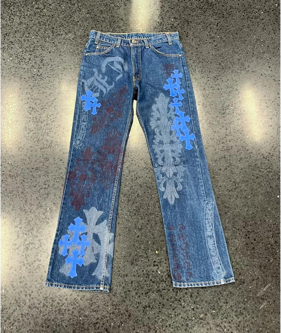 CHROME HEARTS Мульти прямые джинсы, фото 7