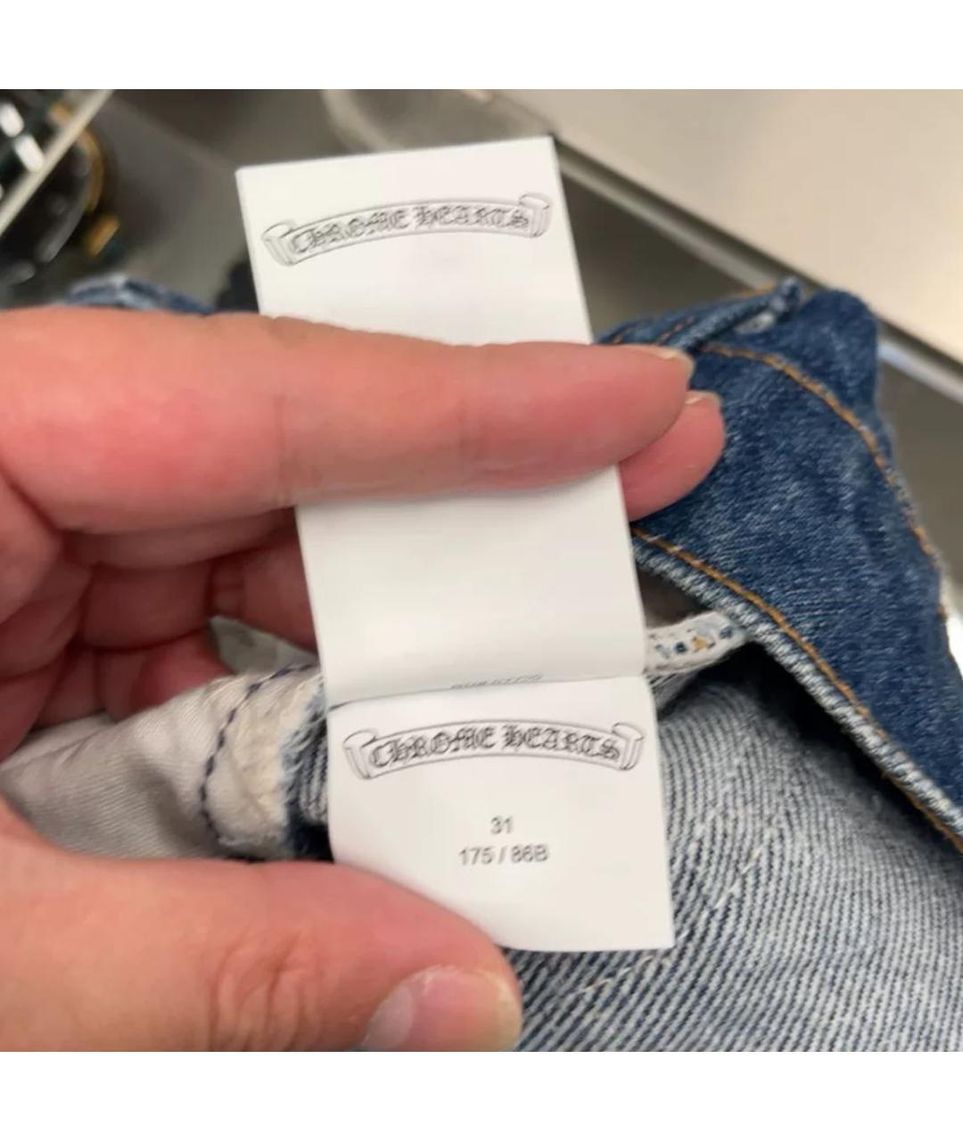 CHROME HEARTS Мульти прямые джинсы, фото 6