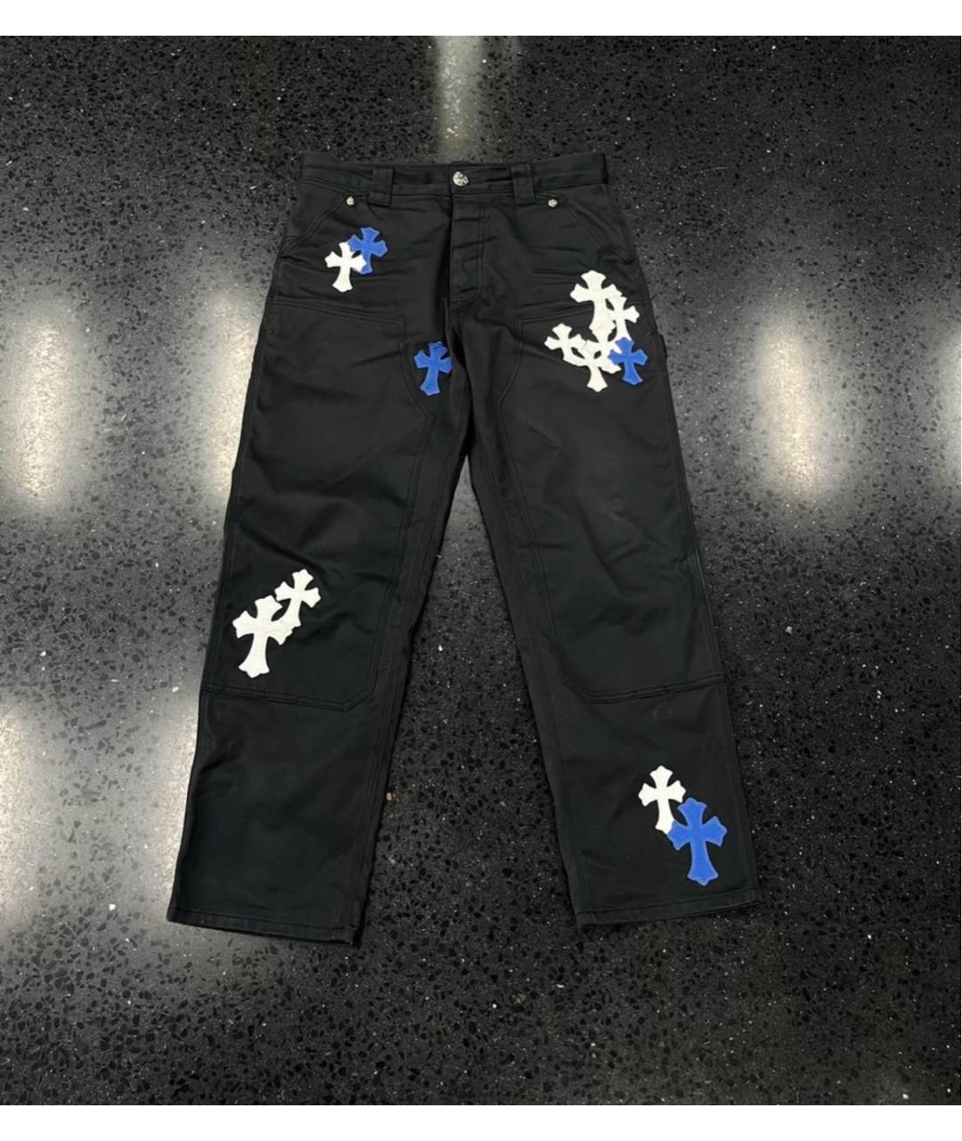 CHROME HEARTS Черные прямые джинсы, фото 7