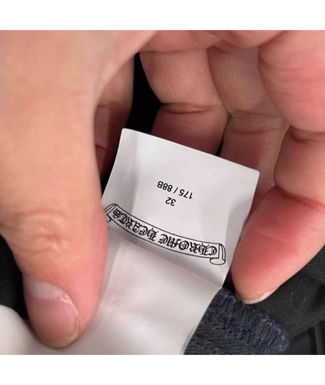 CHROME HEARTS Черные прямые джинсы, фото 6