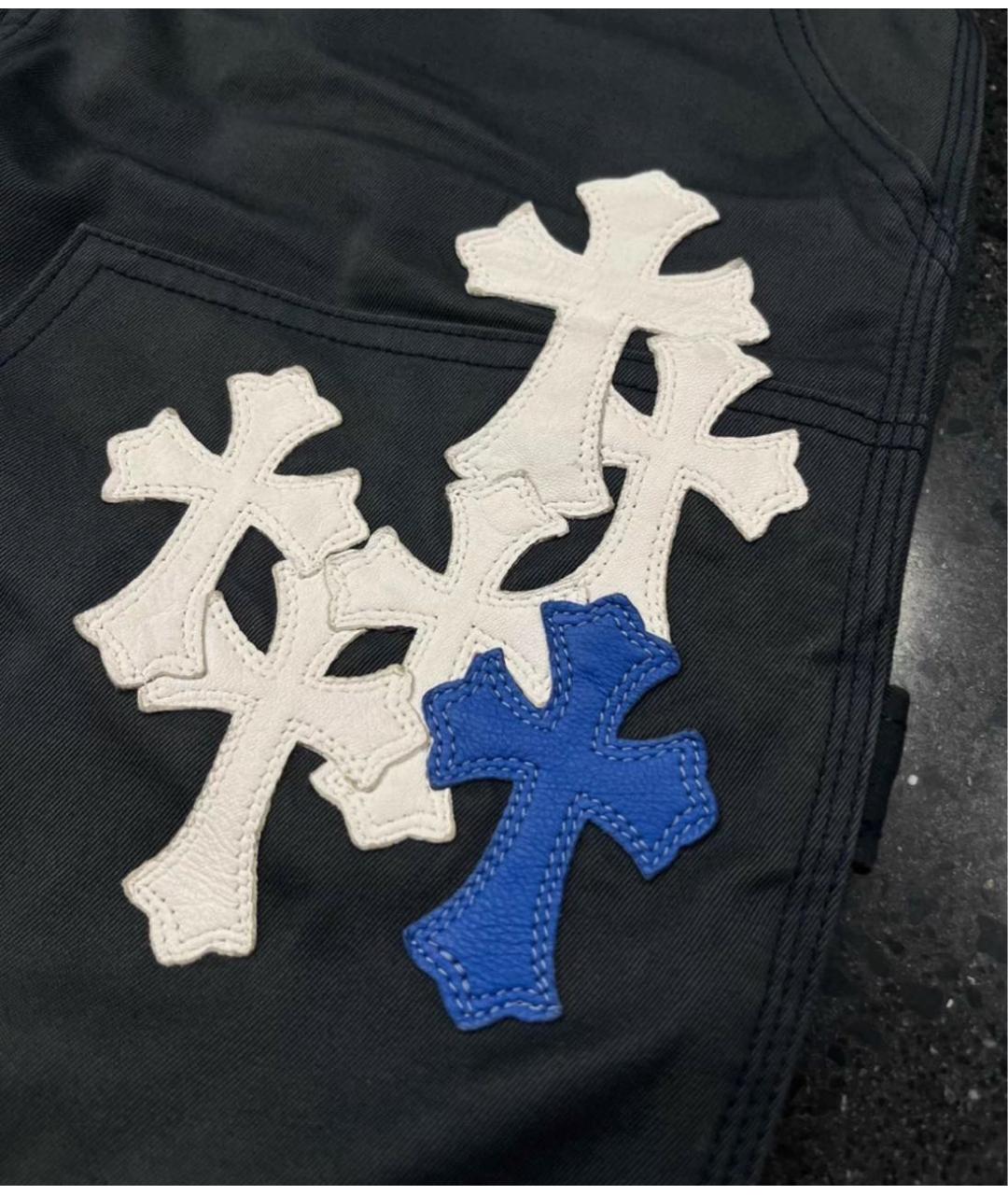 CHROME HEARTS Черные прямые джинсы, фото 3