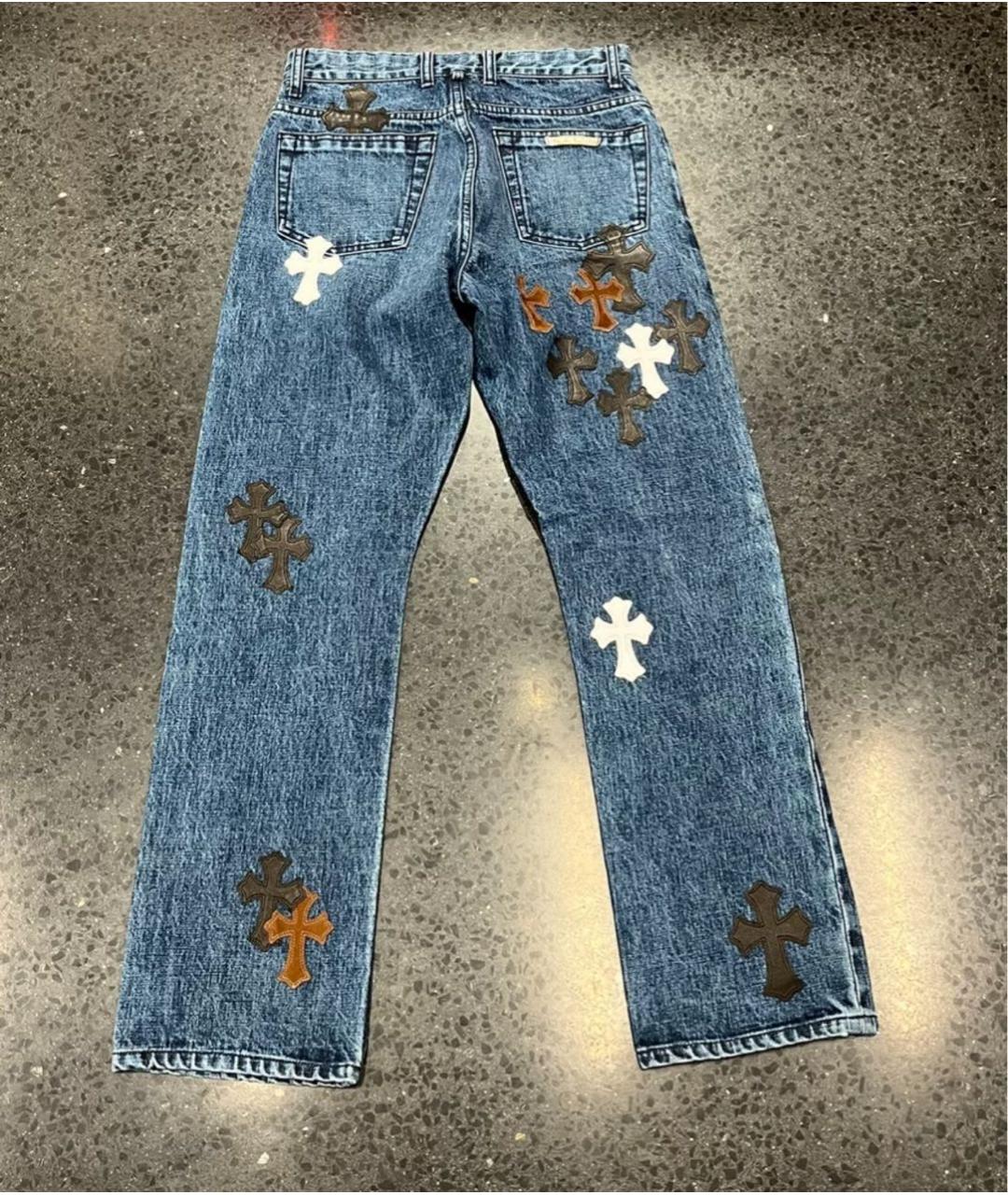 CHROME HEARTS Мульти прямые джинсы, фото 2