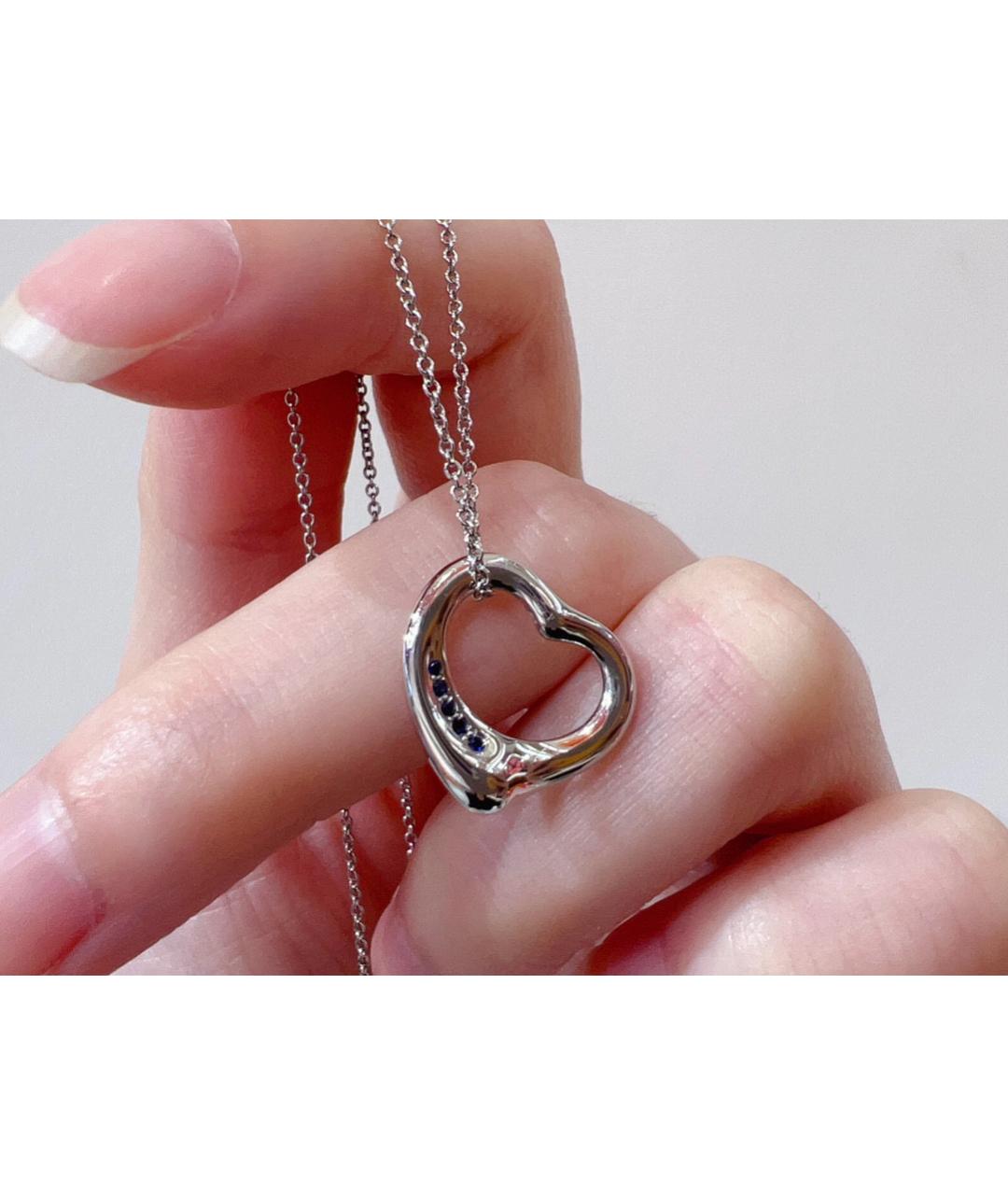 TIFFANY&CO Серебряная платиновая подвеска, фото 4