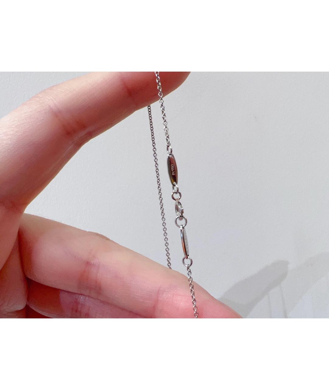 TIFFANY&CO Серебряная платиновая подвеска, фото 5