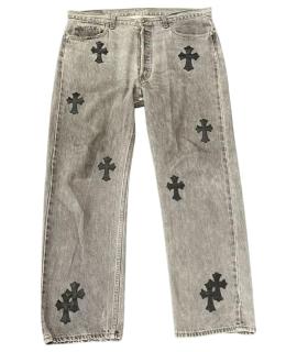 CHROME HEARTS Прямые джинсы