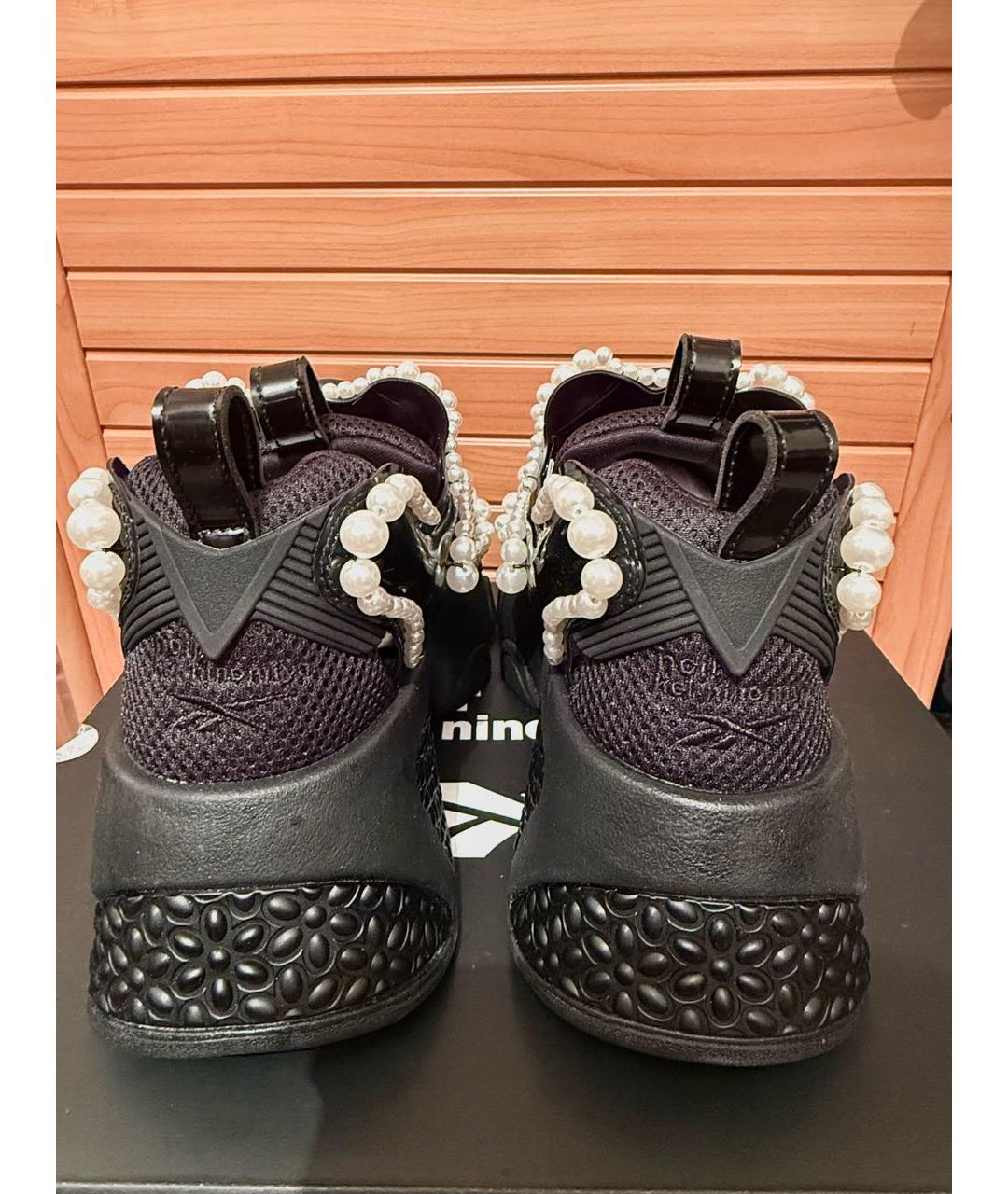 COMME DES GARÇONS Черные текстильные кроссовки, фото 4