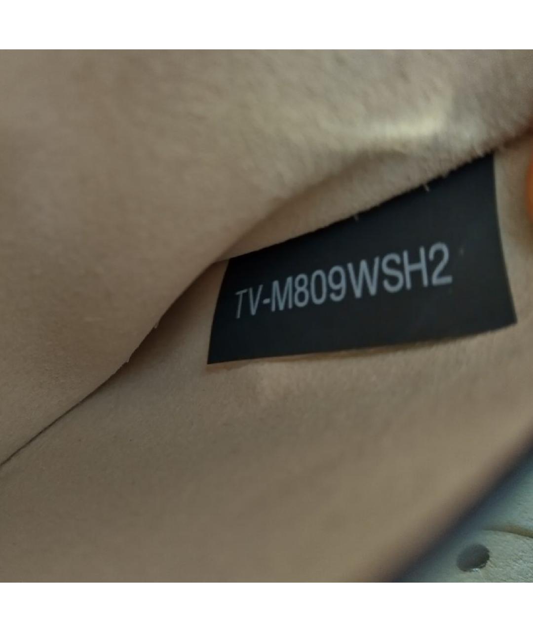 VALENTINO Бежевая кожаная сумка через плечо, фото 7