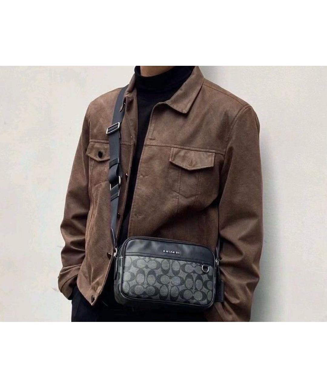 COACH Черная сумка на плечо, фото 5