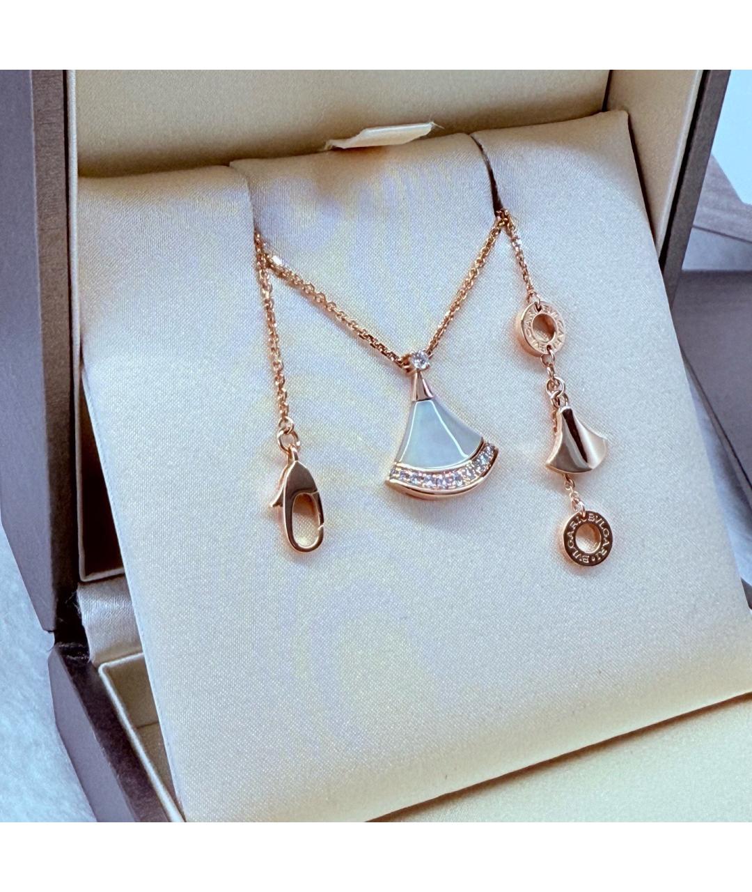 BVLGARI Золотая подвеска из розового золота, фото 3