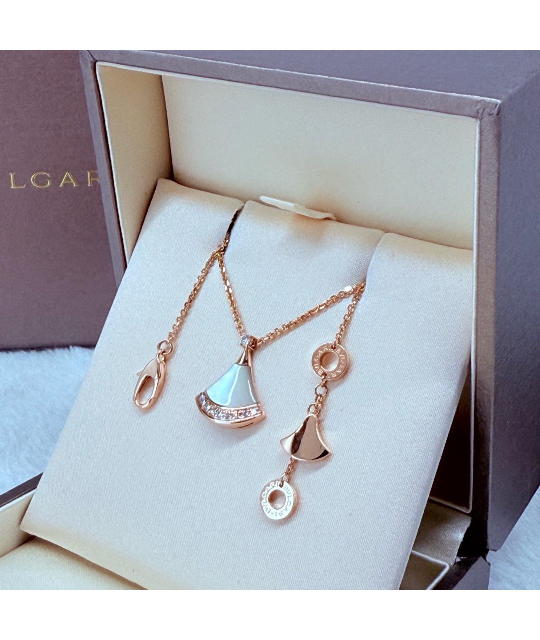 BVLGARI Золотая подвеска из розового золота, фото 4