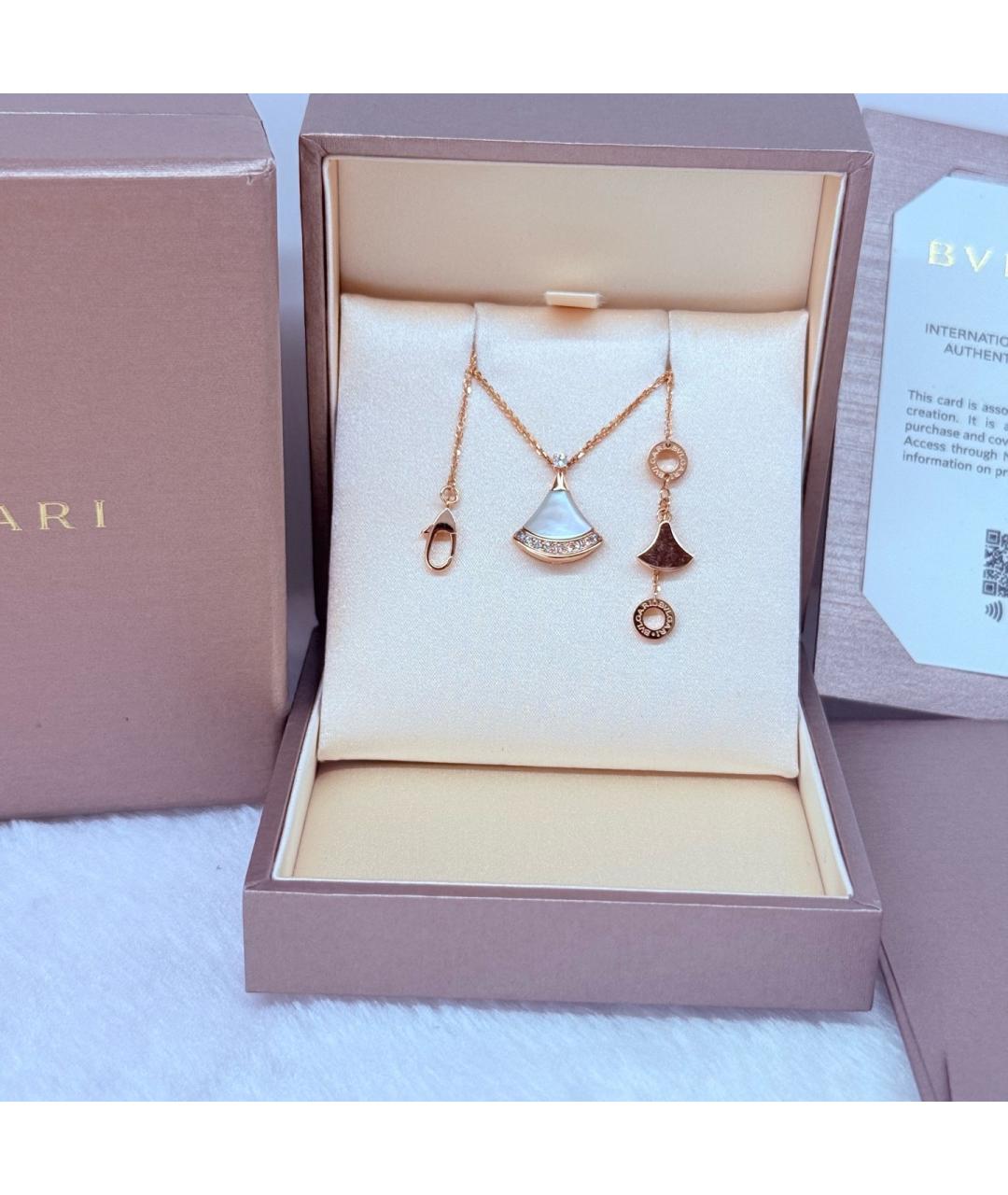 BVLGARI Золотая подвеска из розового золота, фото 2