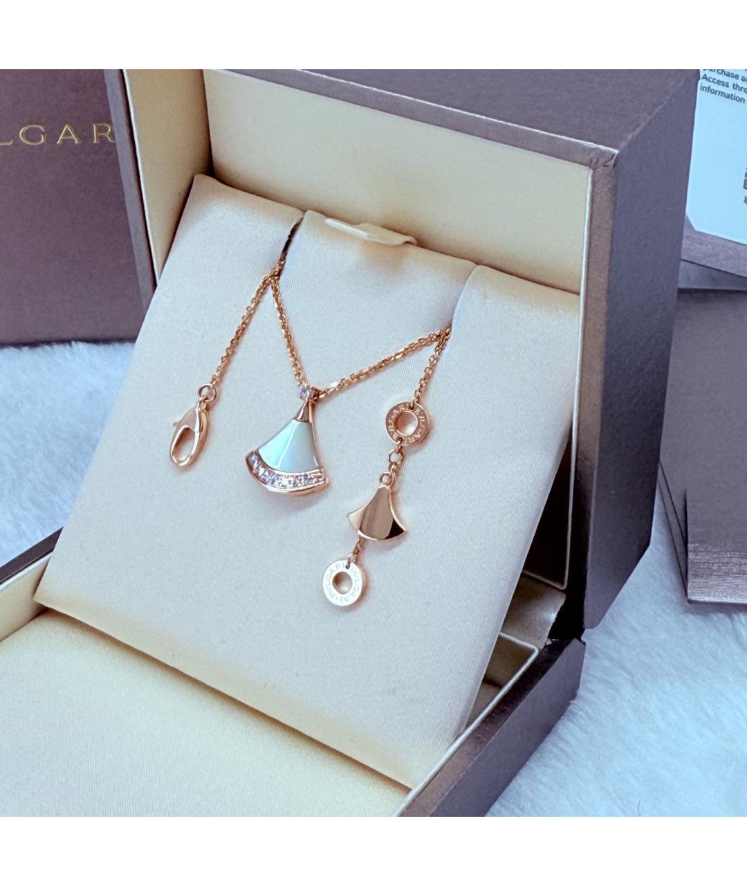 BVLGARI Золотая подвеска из розового золота, фото 5