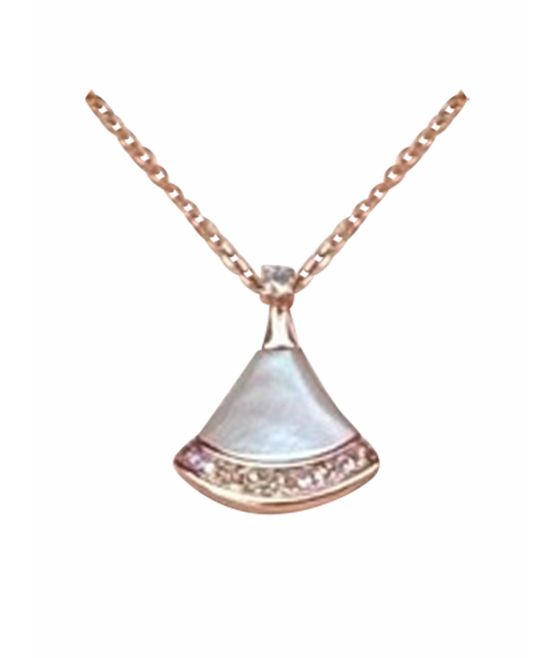 BVLGARI Золотая подвеска из розового золота, фото 1