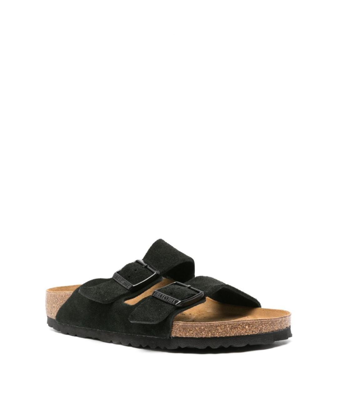 BIRKENSTOCK Черные замшевые сандалии, фото 4