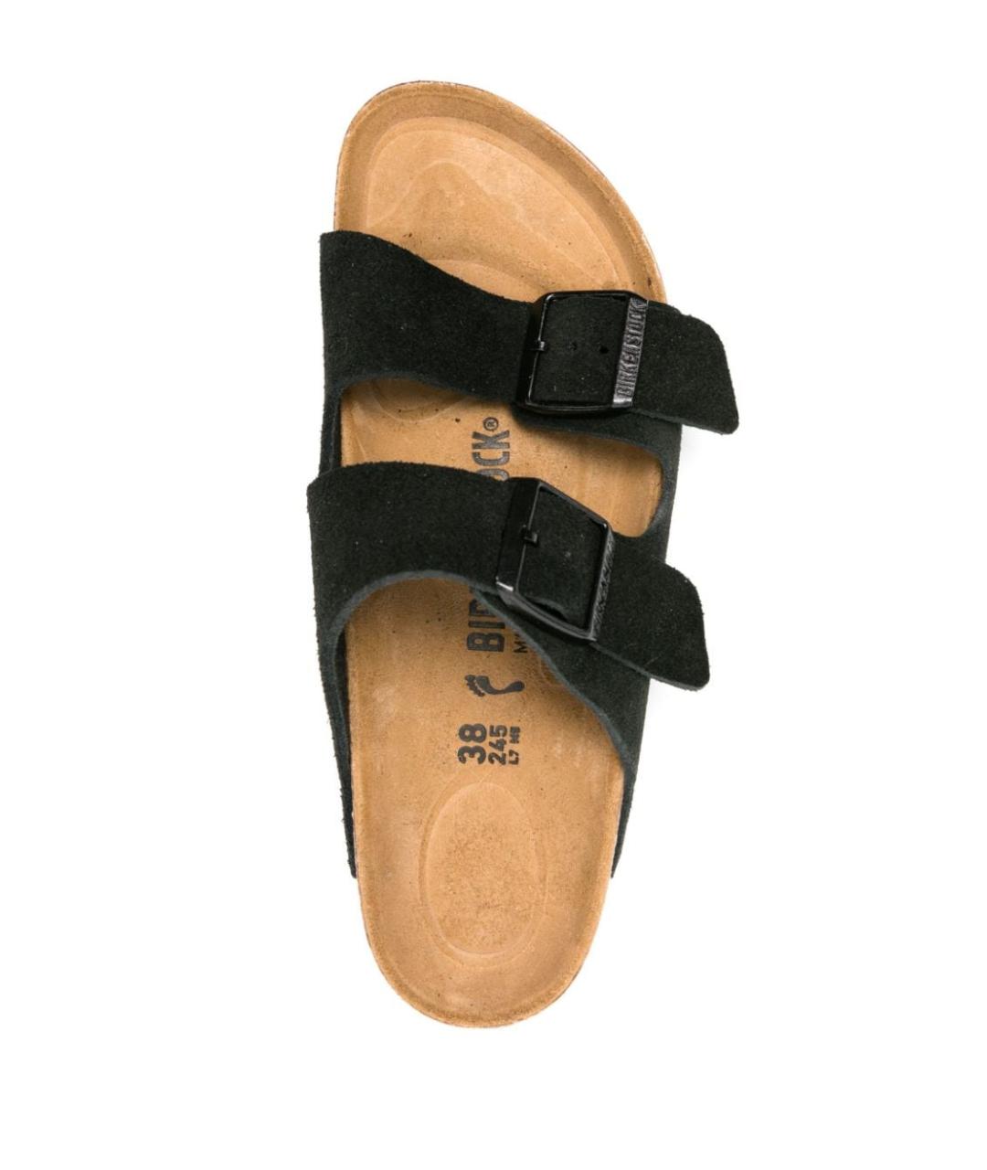 BIRKENSTOCK Черные замшевые сандалии, фото 3