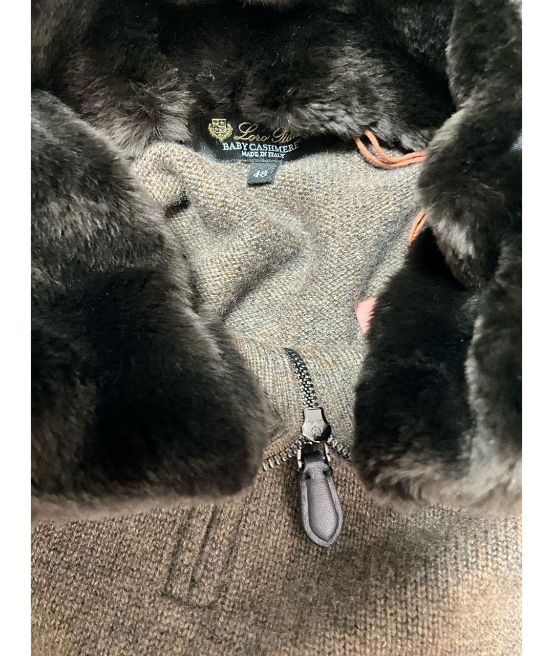 LORO PIANA Коричневый кашемировый джемпер / свитер, фото 3