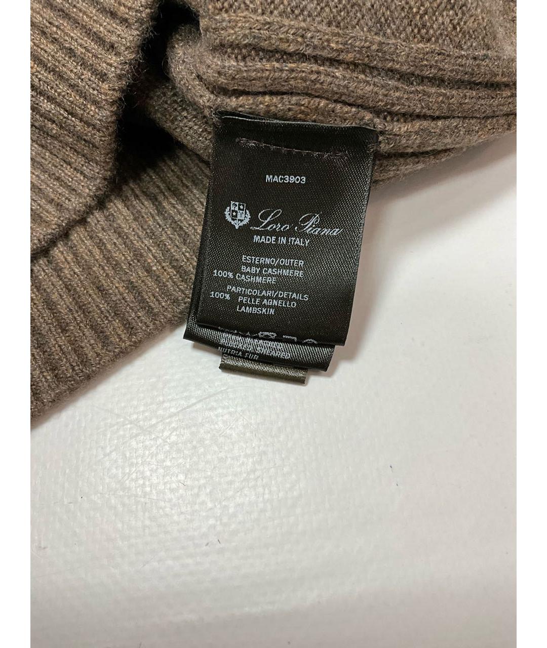 LORO PIANA Коричневый кашемировый джемпер / свитер, фото 5