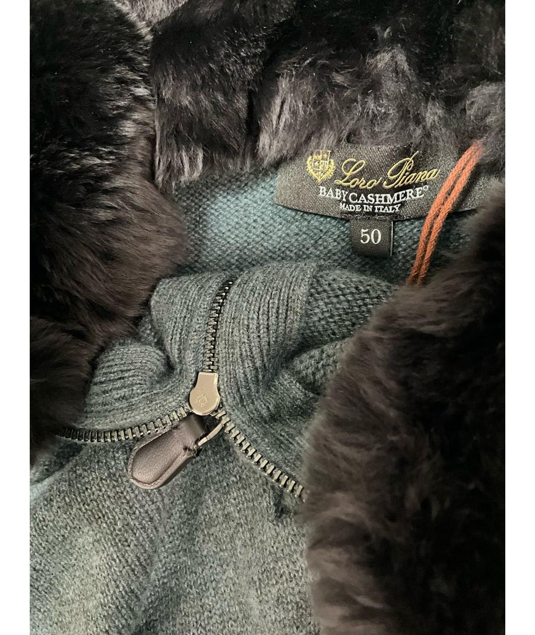 LORO PIANA Бирюзовый кашемировый джемпер / свитер, фото 4