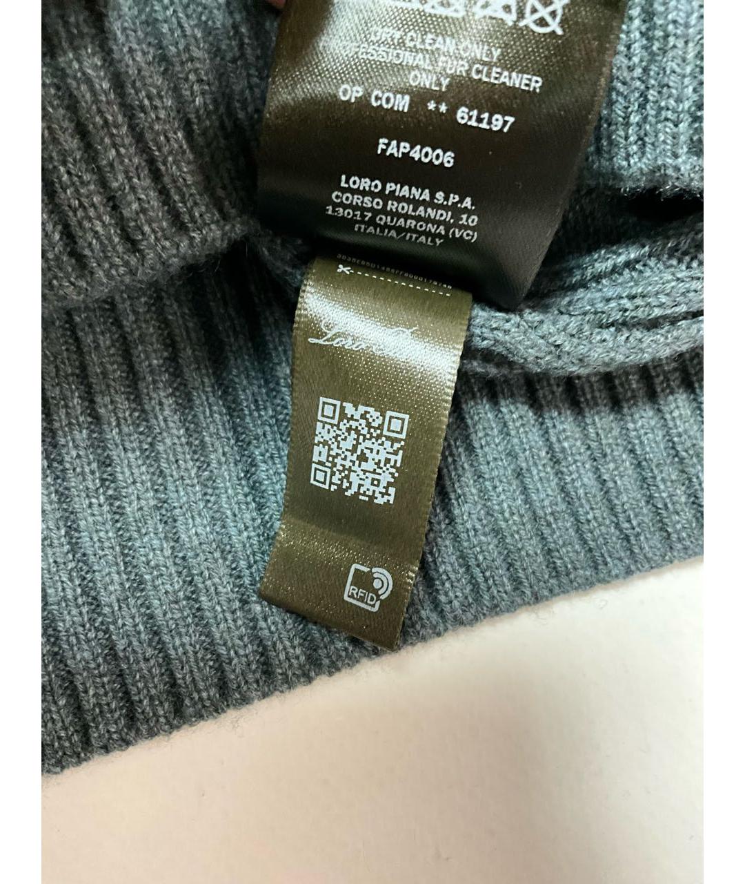 LORO PIANA Бирюзовый кашемировый джемпер / свитер, фото 6