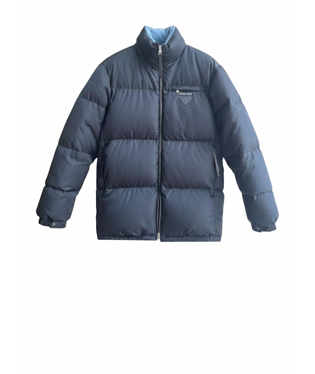 PRADA Черный полиамидовый пуховик, фото 1