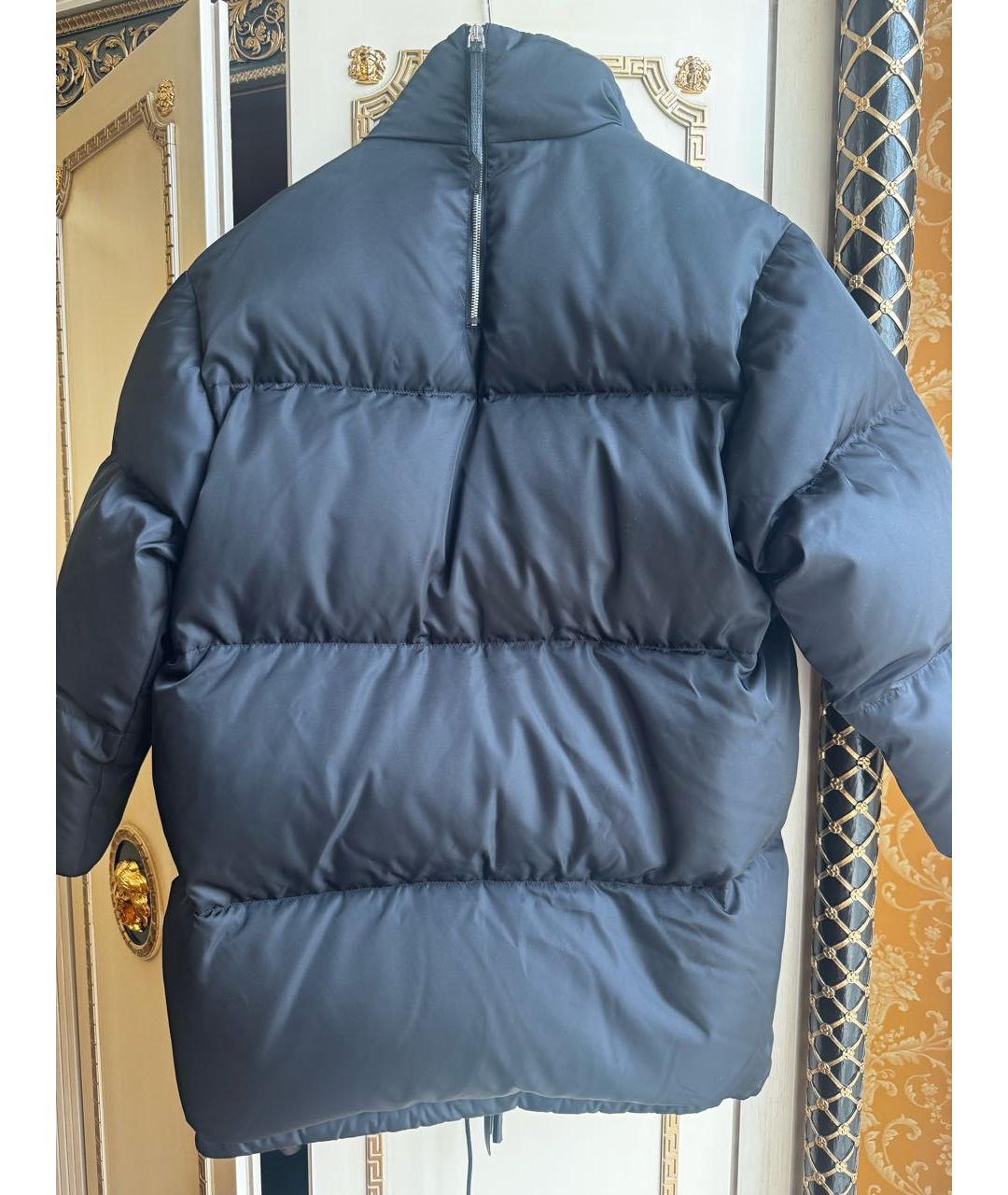 PRADA Черный полиамидовый пуховик, фото 2