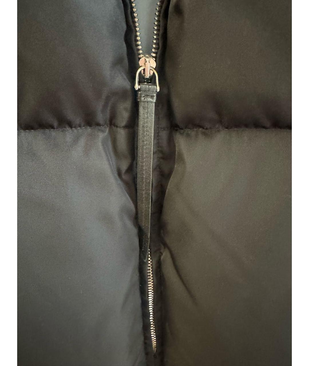 PRADA Черный полиамидовый пуховик, фото 4