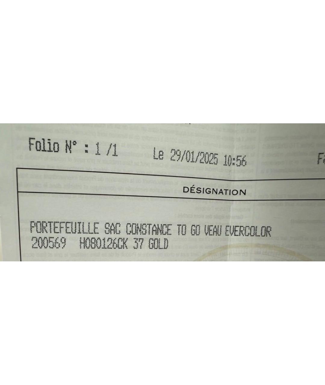 HERMES Коричневая кожаная сумка через плечо, фото 7