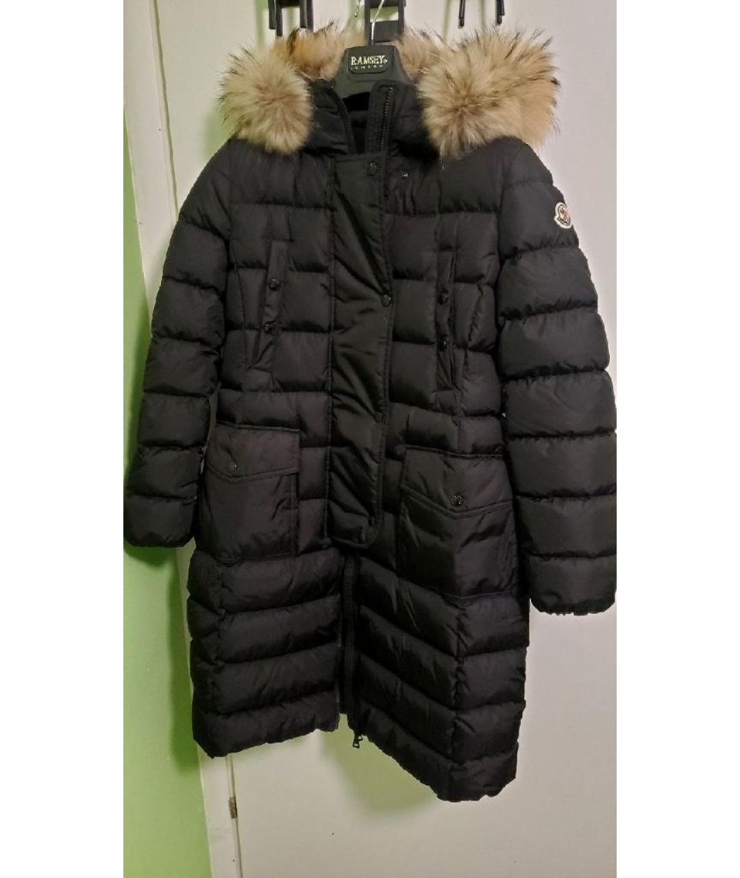MONCLER Черный пуховик, фото 3
