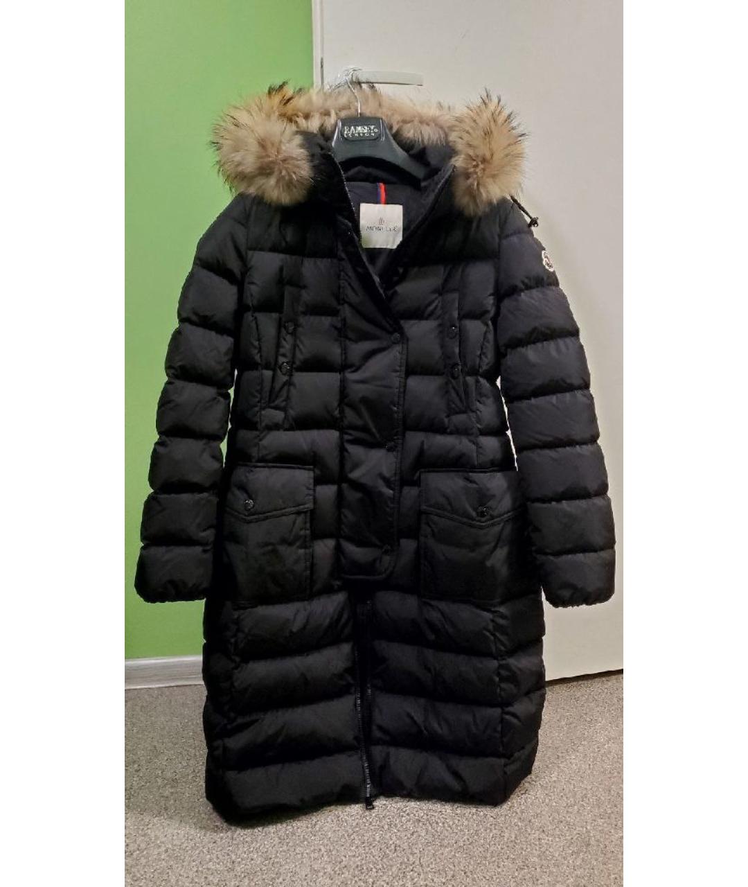 MONCLER Черный пуховик, фото 5